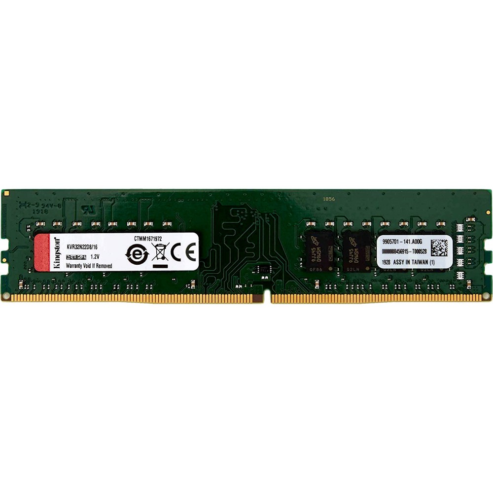 ОЗУ Kingston DIMM DDR4 16 GB KVR32 N22 D8/16 PC4-25600, 3200 M Hz, CL22