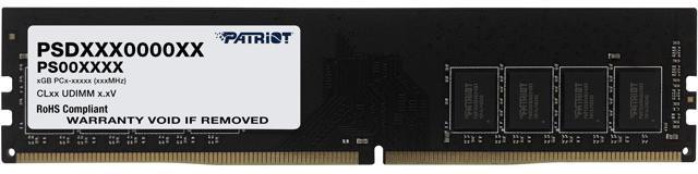 ОЗУ PATRIOT Signature (PSD432 G32002) (retail) DDR 4 DIMM 32 Gb PC25600, 3200 Mhz