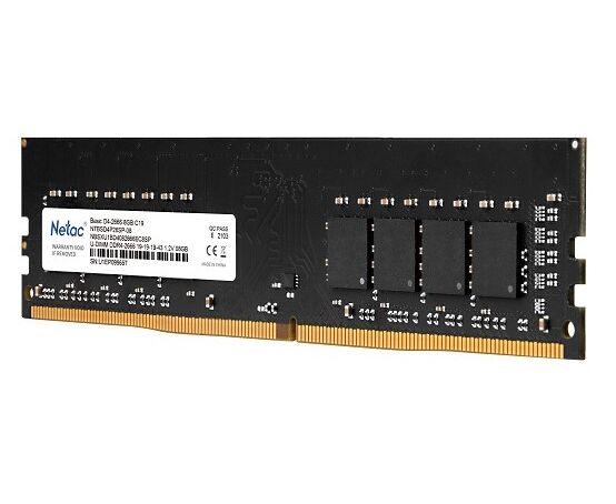 RAM 8 GB DDR4-2666 PC4-21300 Netac Basic, CL19, 1.2 V (NTBSD4 P26 SP-08)