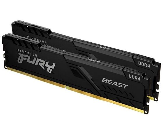 ОЗУ Kingston KF432 C16 BBK2/32 DDR4 DIMM 32 Gb PC25600, 3200 Mhz, FURY Beast Black CL16 (Kit of 2) (KF432 C16 BBK2/32) (retail)
