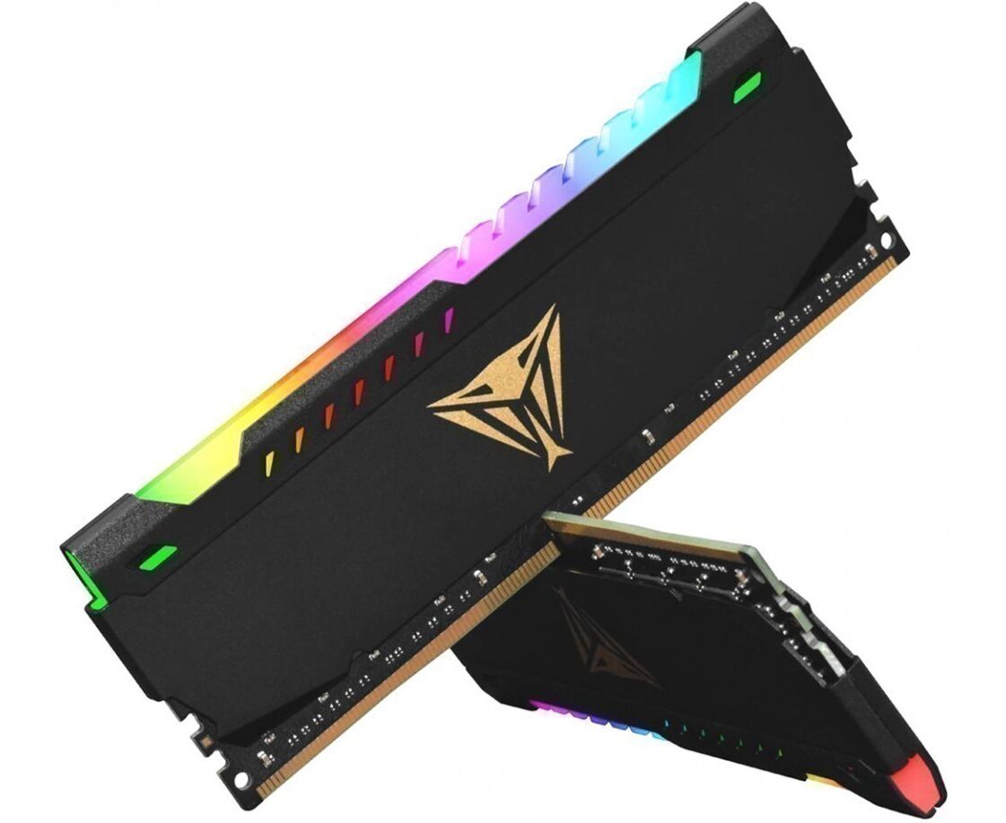 Оперативная память Patriot Memory DDR 4 DIMM 64 Gb (32 Gbx2) PC25600, 3200 Mhz, CL18, PATRIOT Viper Steel RGB (PVSR464 G320 C8 K) (retail)