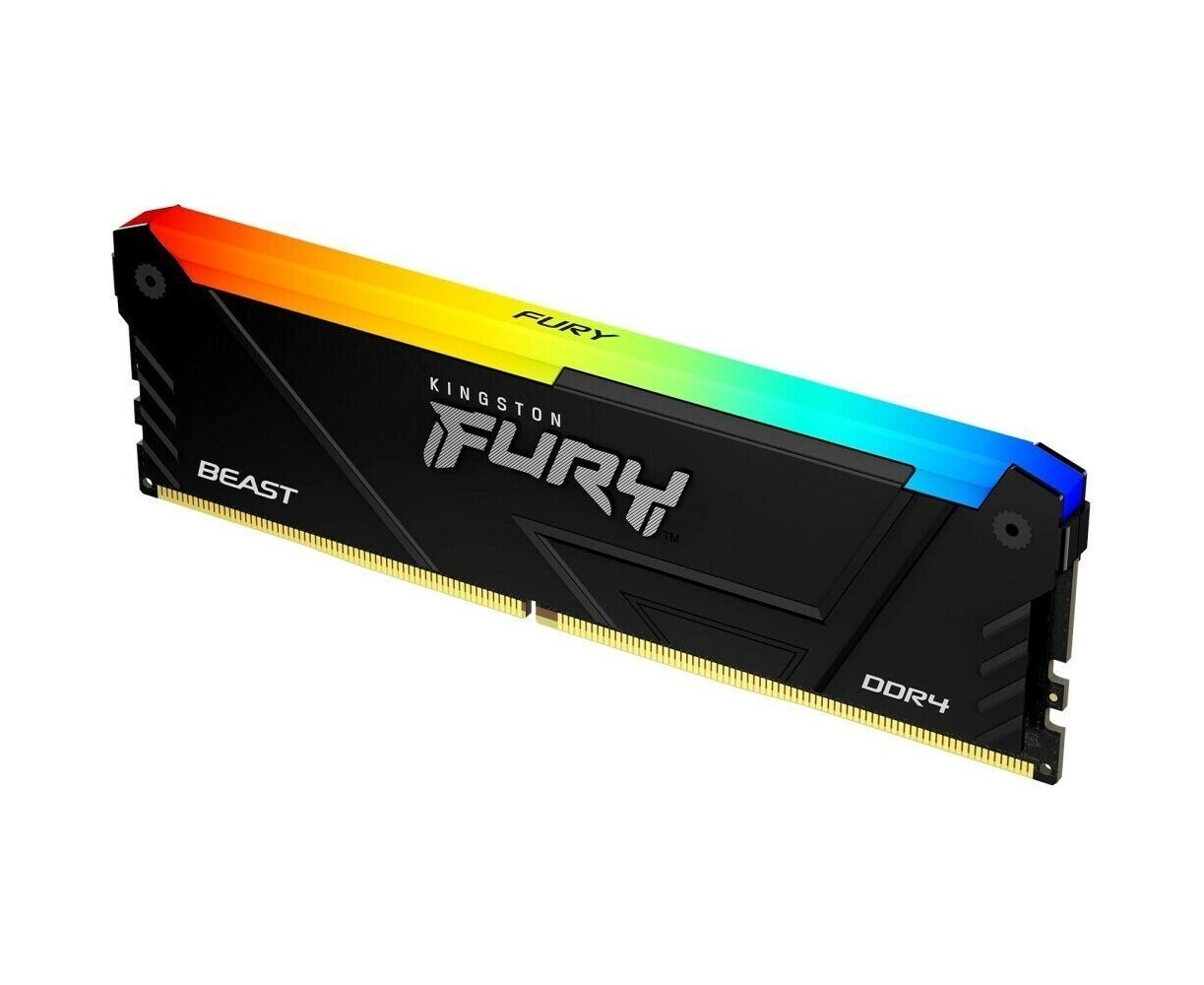ОЗУ Kingston Fury Beast Black RGB XMP KF432 C16 BB12 A/16 16 GB DDR4 3200 M Hz DIMM CL16, 1.35 V 288-pin Non-ECC