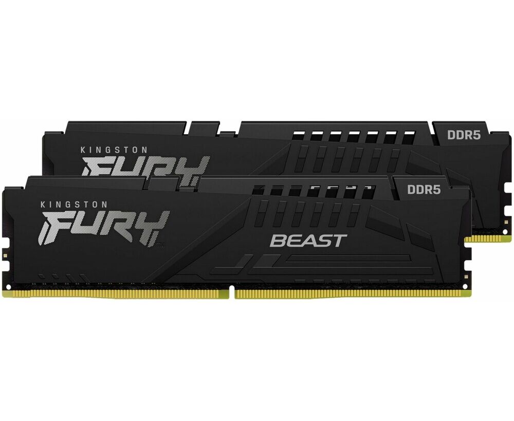 ОЗУ Kingston KF552 C40 BBK2-32 DRAM 32 GB 5200 M Hz DDR5 CL40 DIMM (Kit of 2) FURY Beast Black EAN: 740617324358