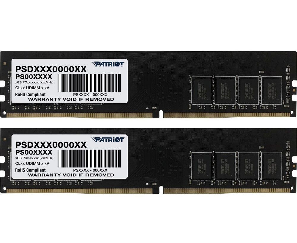 ОЗУ Patriot Memory DDR 4 DIMM 32 Gb (16 Gbx2) PC25600, 3200 Mhz, PATRIOT Signature (PSD432 G3200 K) (retail)