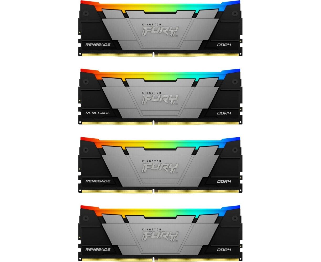 ОЗУ Kingston Fury Renegade RGB KF436 C16 RB2 AK4/32 32 GB 3600 M Hz DDR4 CL16 DIMM (Kit of 4)