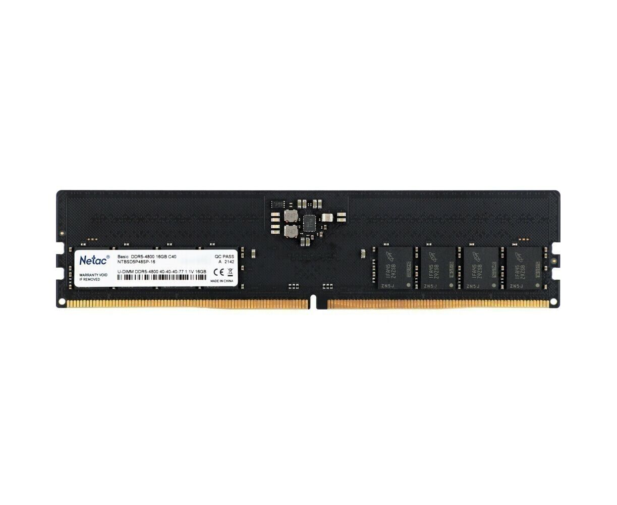 ОЗУ NETAC NTBSD5 P56 SP-16 DDR 5 DIMM 16 GB 5600 MHZ