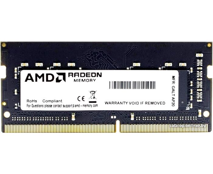 ОЗУ AMD R9416 G3206 S2 S-U DDR4 16 GB 3200 Mhz So-DIMM 1.2 V Retail
