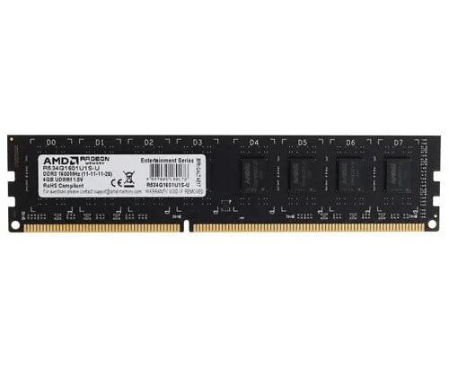 ОЗУ AMD R5 (R534 G1601 U1 S-U) DDR3 4 Gb 1600 M Hz RTL PC3-12800 CL11 DIMM 240-pin 1.5 В