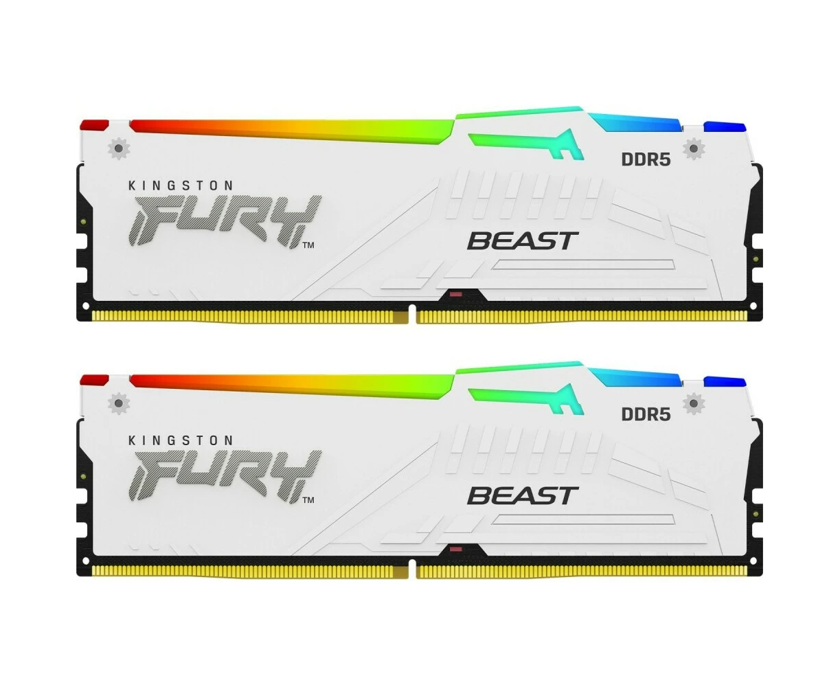 ОЗУ Kingston Fury Beast RGB KF552 C40 BWAK2-64 DDR5 2x32 GB 5200 M Hz RTL Gaming PC5-41600 CL40 DIMM 288-pin 1.25 В single rank с радиатором Ret