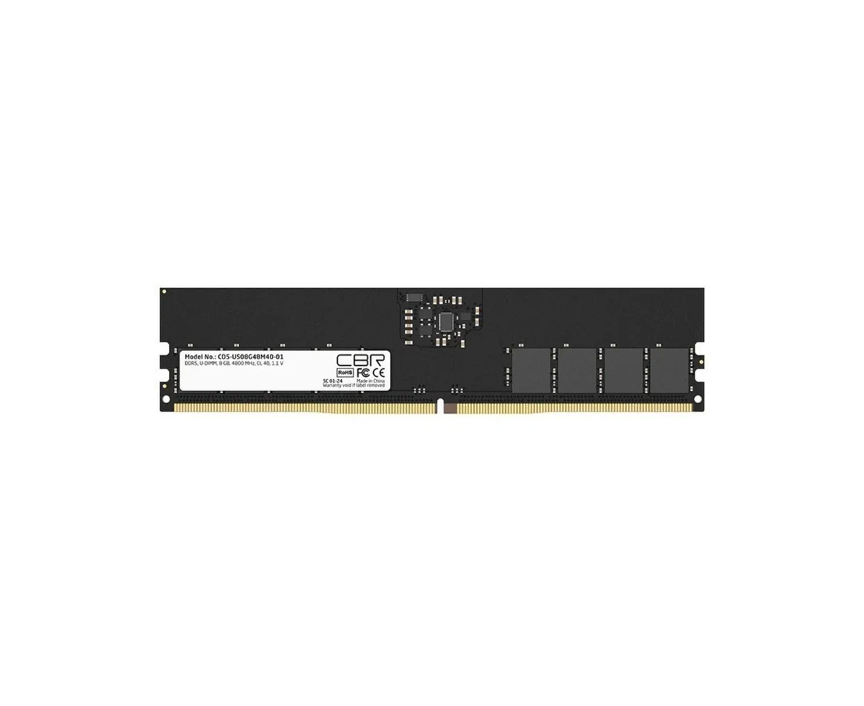 ОЗУ CBR CD5-US08 G48 M40-01 DDR5 DIMM (UDIMM) 8 GB PC5-38400, 4800 M Hz, CL40, 1.1 V