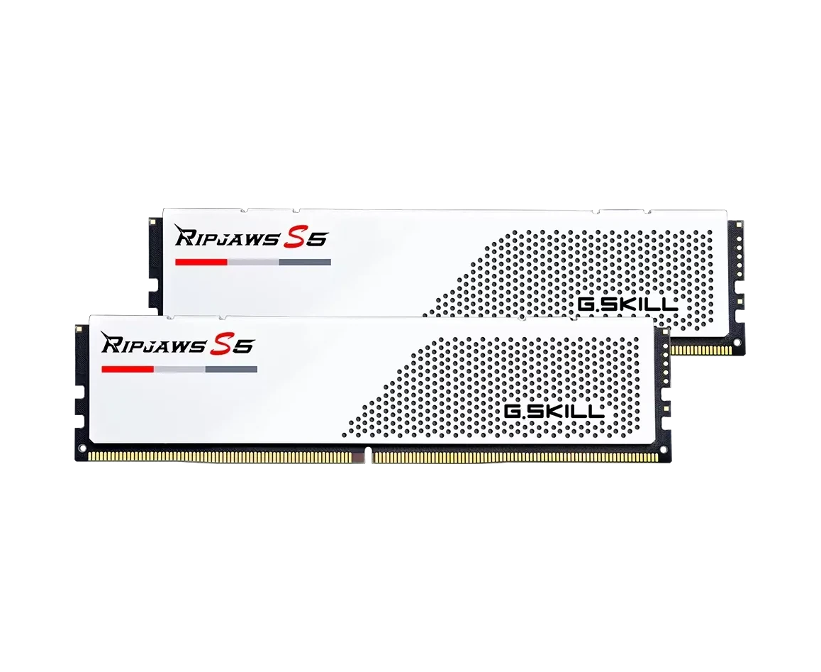 ОЗУ G.SKILL Ripjaws S5 (F5-5600 J3636 D32 GX2-RS5 W) 64 GB (2x32 GB) 5600 M Hz DDR5 CL36 (36-36-36-89) 1.25 V / White