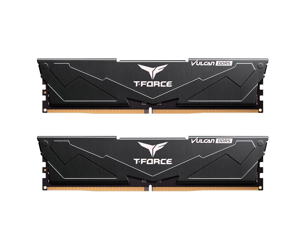 ОЗУ TEAMGROUP T-Force Vulcan 64 GB (FLBD564 G6000 HC38 ADC01) (2x32 GB) DDR5 6000 M Hz CL38 (38-38-38-78) 1.35 V / Black