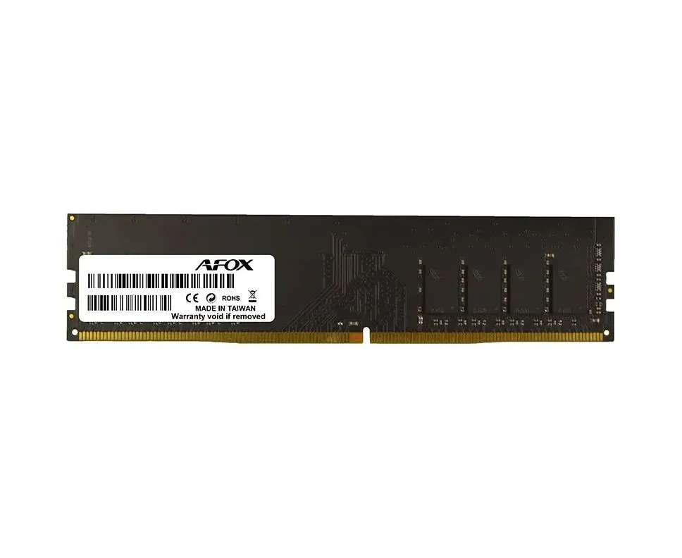 ОЗУ AFOX (AFLD48 PH1 P/AFLD48 PH2 P) DDR4 DIMM 8 GB PC4-25600, 3200 M Hz, CL22, 1.2 V, 288-Pin, Non-ECC, Un-Buffered