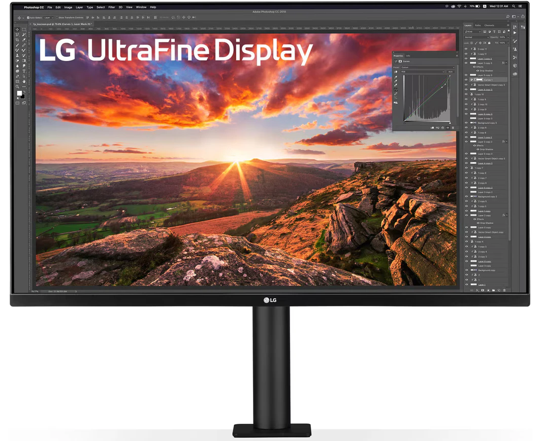 Монитор LG 32 UN880 K-B черный IPS LED 5ms 16:9 HDMI M/M матовая HAS Piv 1000:1 350cd 178гр/178гр 3840x2160 60 Hz DP 4 K USB 10.3кг