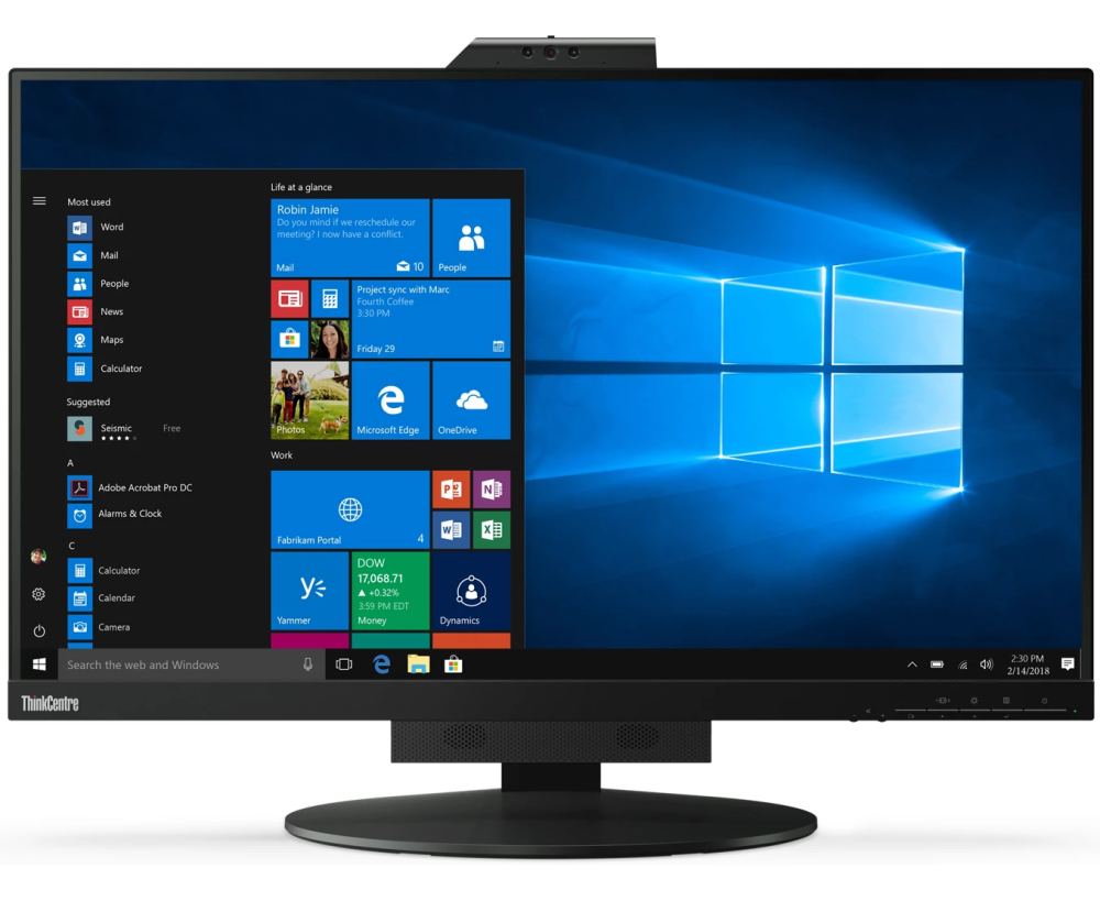 Монитор LENOVO Think Centre Tiny-In-One TIO27 (11 JHRAT1 UK) 27-inch QHD (2560x1440) IPS display, Anti-glare