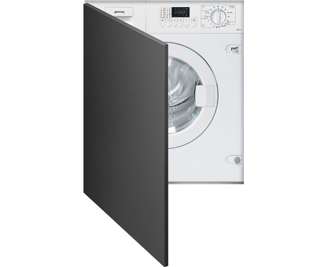 Встраиваемая стиральная машина с сушкой SMEG LSIA127 белый