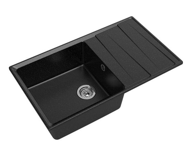 Мойка Gran Fest Level GF-LV-860 L мрамор, черный