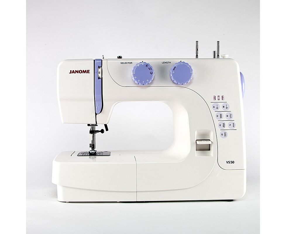 Швейная машина Janome VS 50 (VS50), электромеханическое управление, вертикальный качающийся челнок, количество операций: 8