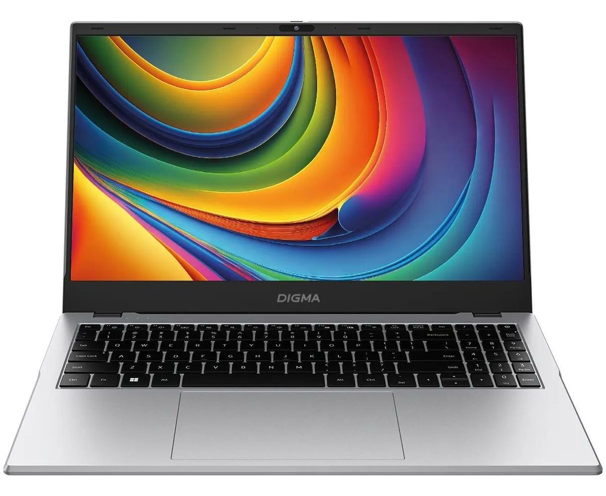 Ноутбук Digma Eve P5852 (DN15 N2-8 CXW01) 15.6", IPS, Intel N-series N200 1 ГГц, 4-ядерный, 8 ГБ LPDDR5, 256 ГБ SSD, Intel UHD Graphics интегрированное