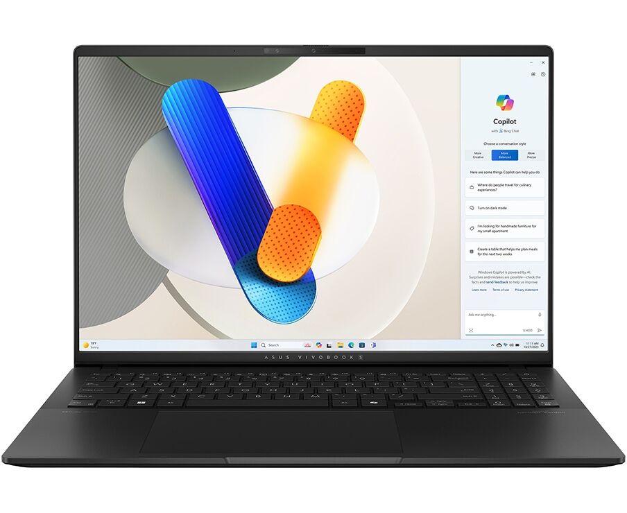 Ноутбук ASUS S5606 CA-RI072 (90 NB1553-M002 S0) 16" 3 K OLED 600 N 120 Hz/i5-225 H Ultra/16 GB/1 TB SSD/UMA/DOS/Neutral Black