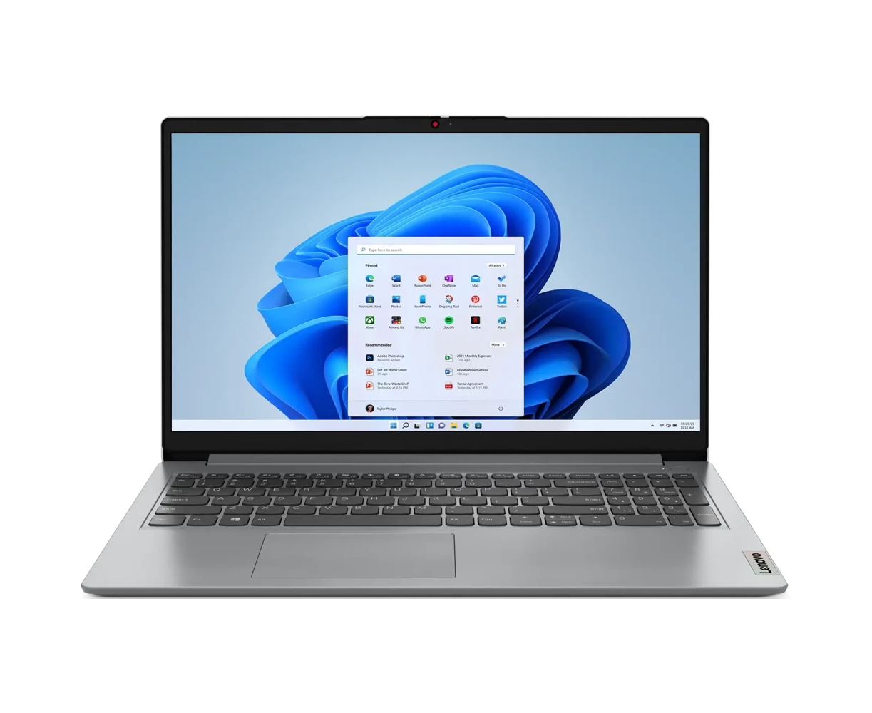 Ноутбук Lenovo IP1 15 AMN7 (82 VG00 UAIN) 15.6" FHD IPS, AMD R5-7520 U, 8 Gb, 512 Gb SSD, no OS, серый