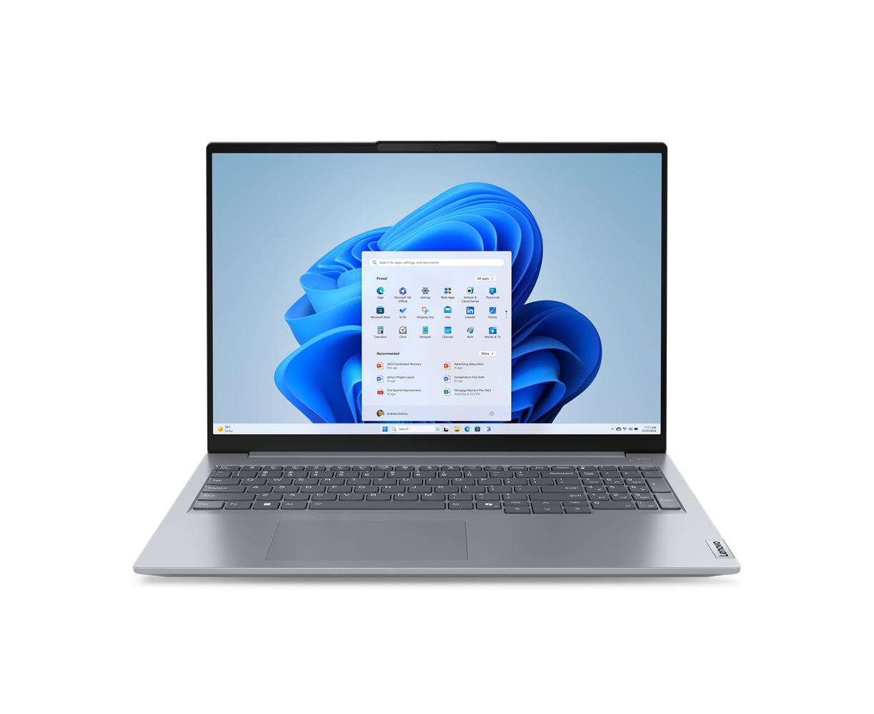 Ноутбук LENOVO Think Book 16 G7 IML (21 MSA062 RU-32 G) 16" IPS WUXGA/Core Ultra 5 125 U/32(16+16)Gb/512 Gb SSD/VGA int/no OS/grey