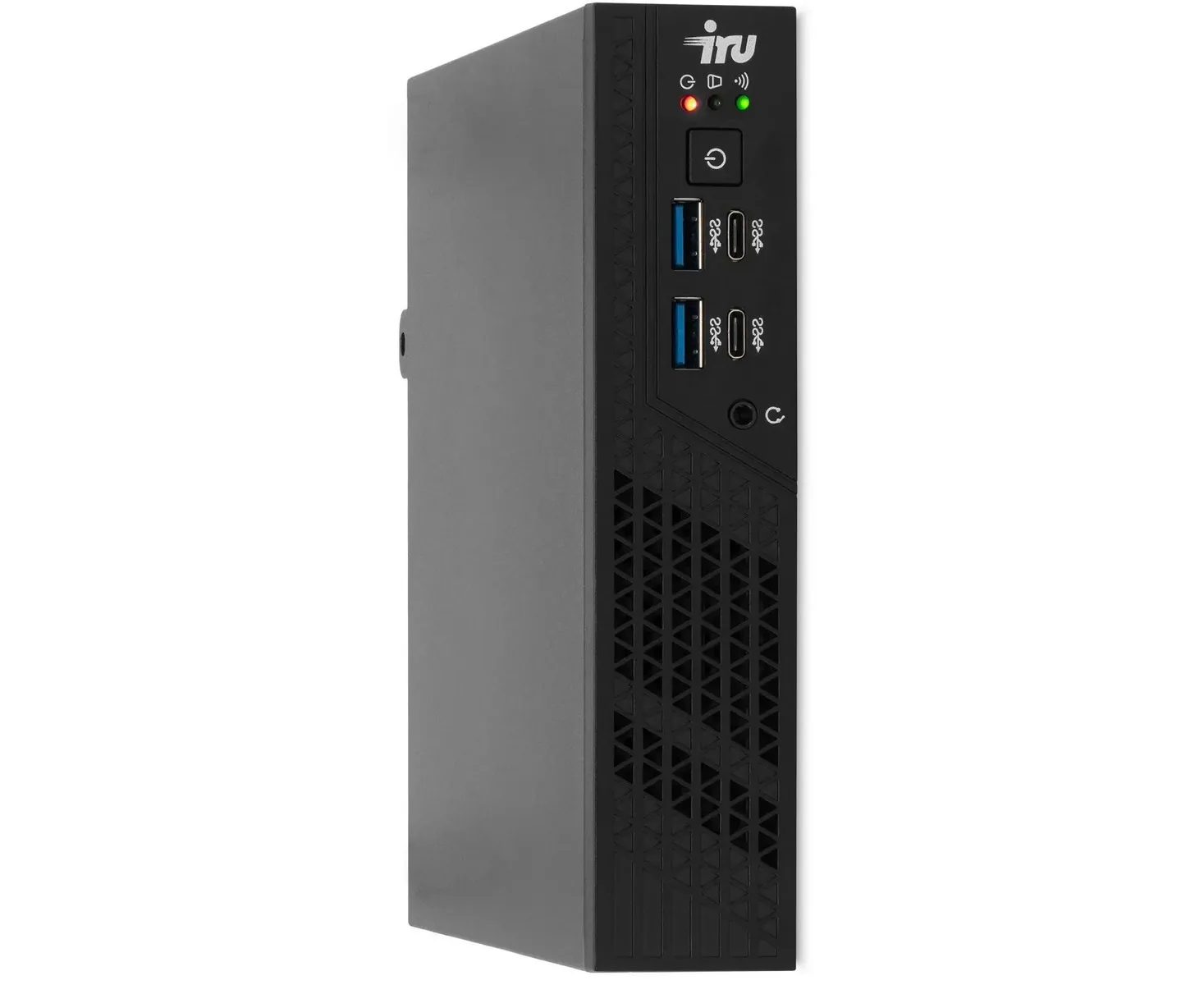 Неттоп IRU 310 H6 ITF (2031369) i3 12100/8 Gb/SSD256 Gb UHDG 730/no OS/черный