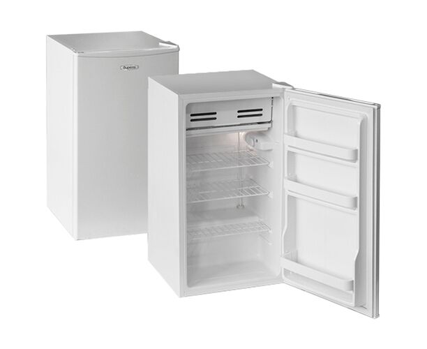 Холодильник Бирюса 90 белый, 85х 45х 47,2см, однокамерный, класс А+, климат класс N, холод камера 93л с НТО, капельный, полки - металл, 42д Б