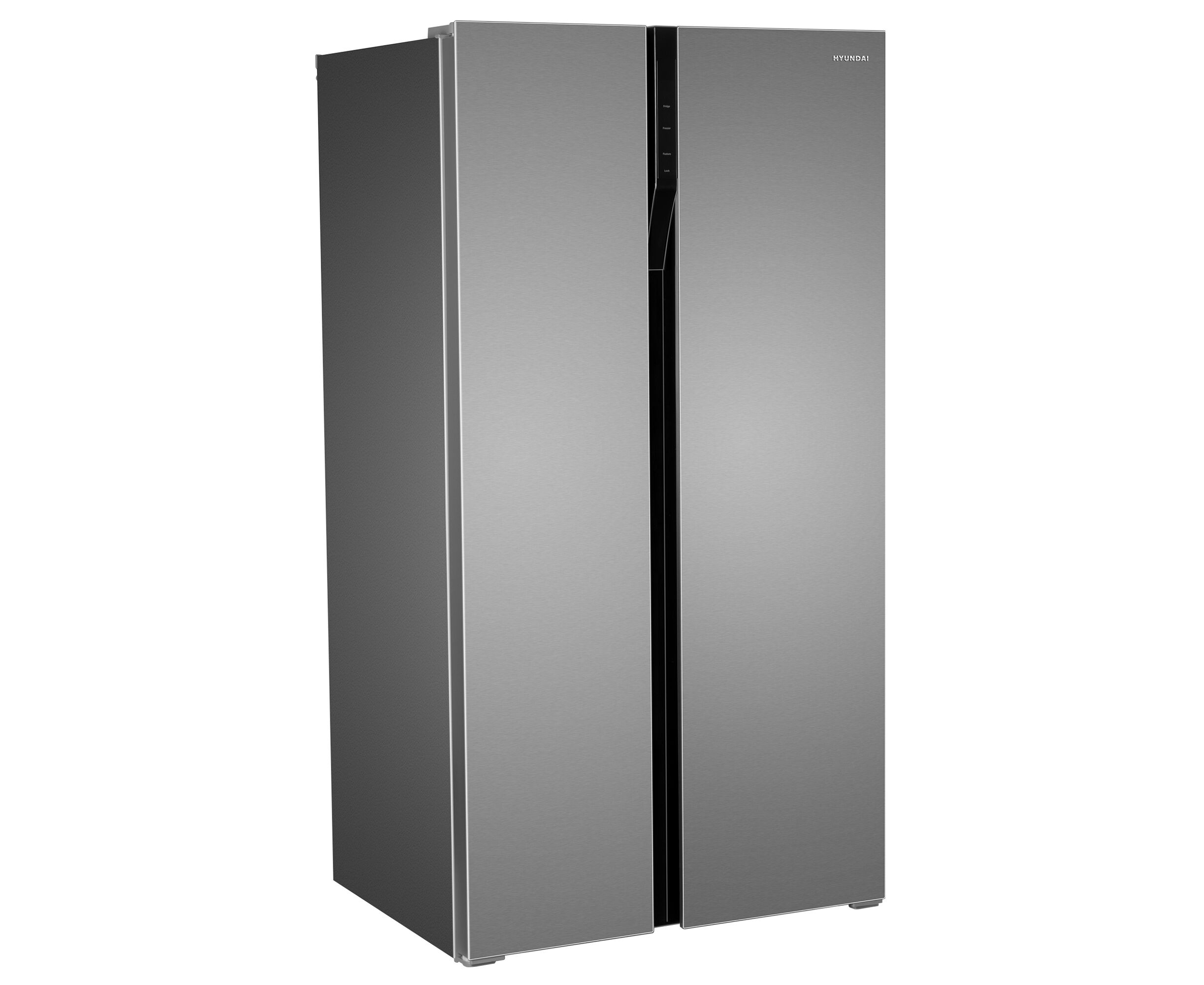 Холодильник HYUNDAI CS6503 FV черное стекло