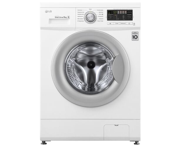 Стиральная машина LG F10 B8 LD7 85x60x44см кл.:A++ фронт. макс.:5кг белый 1000 об/мин, барабан серый, дисплей