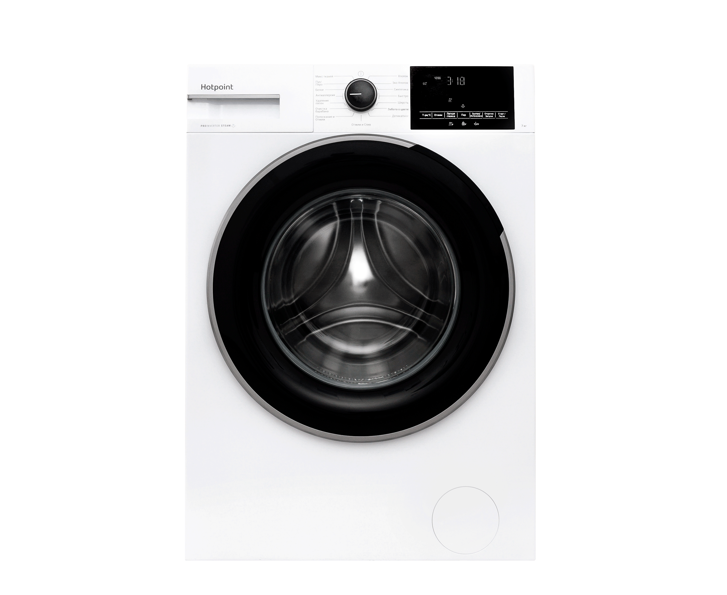 Стиральная машина Hotpoint WSH 7290 VWB класс: A загр.фронтальная макс.:7кг белый инвертер