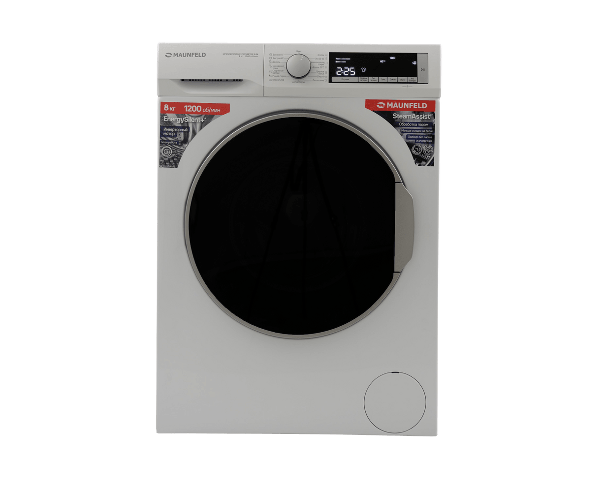 Стиральная машина MAUNFELD MFWM128 WH300 ST Inverter Slim