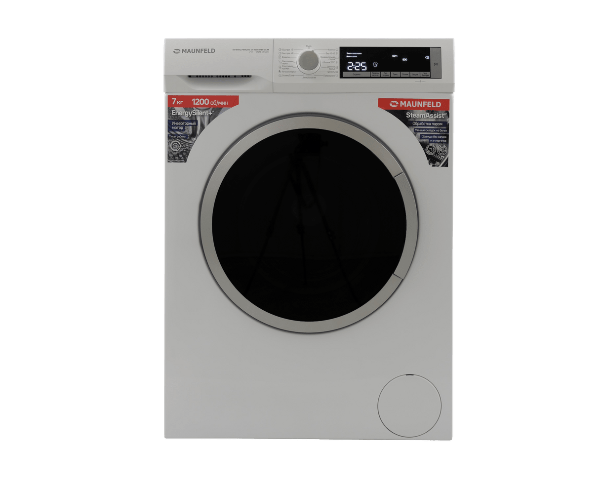 Стиральная машина MAUNFELD MFWM127 WH200 ST Inverter Slim