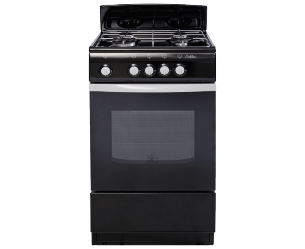 Плита De Luxe 5040.38г(щ) черная, 85х 50х 50см