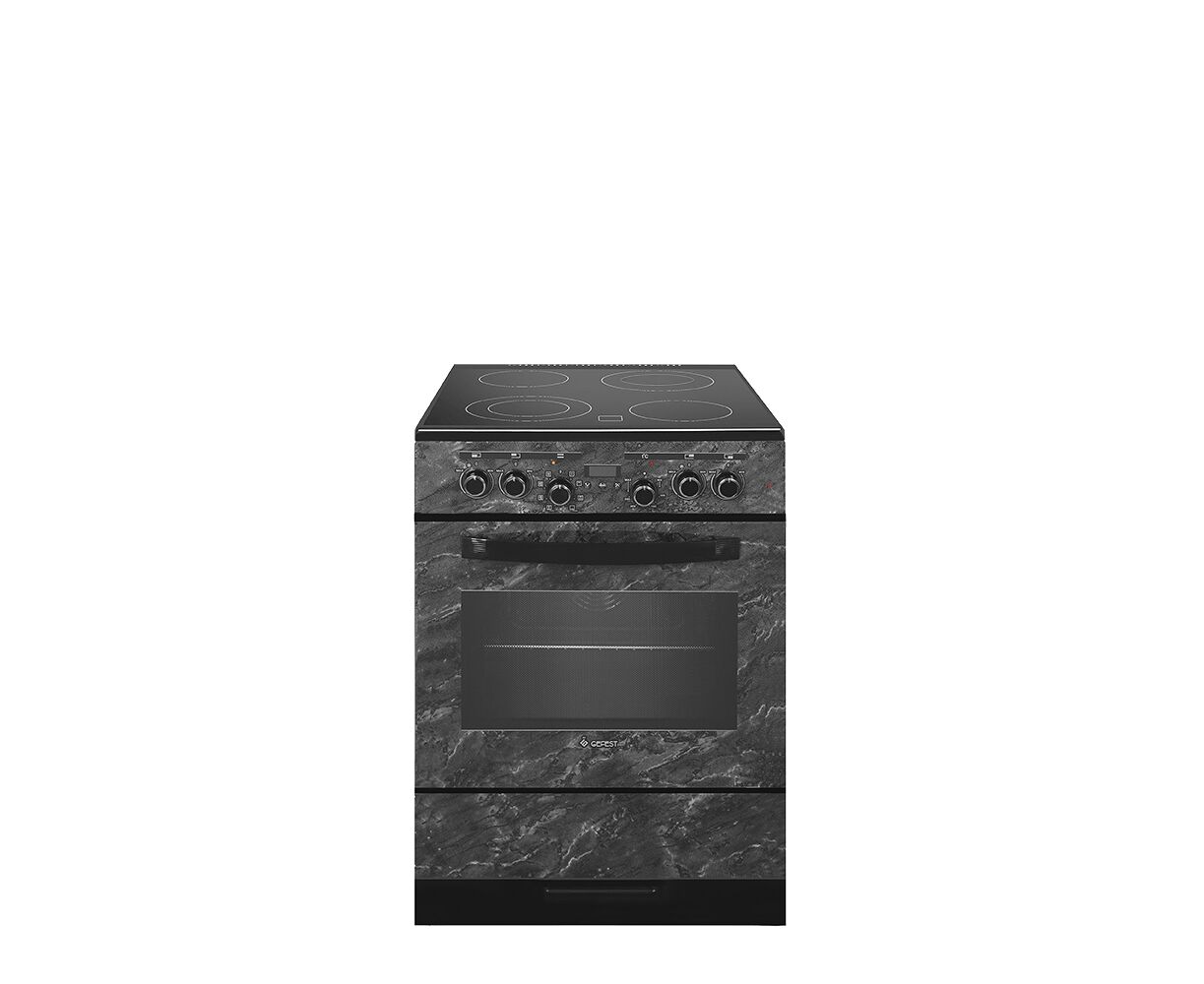Плита Gefest 6560-03 0053 черный/мрамор