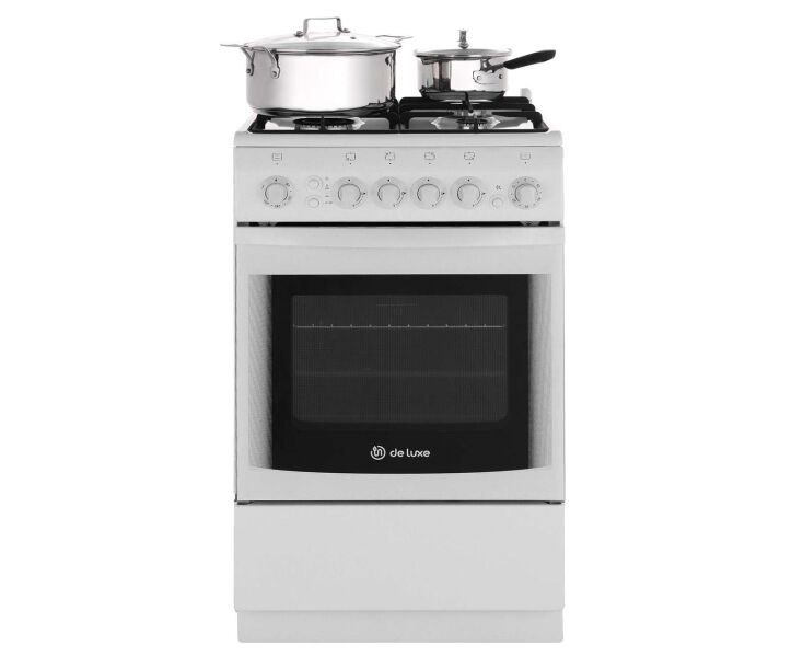 Плита De Luxe 5040.40 ГЭ (кр) ЧР белый