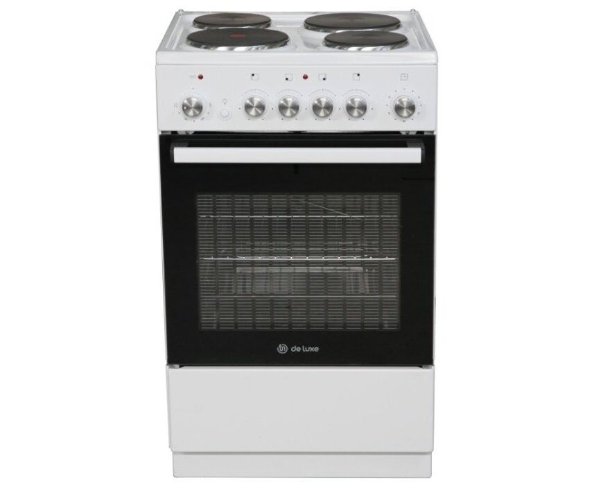 Плита De Luxe 5004.16э белый