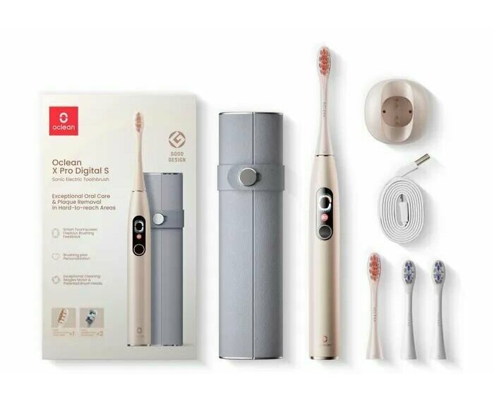 Комплект электрических зубных щеток Oclean X Pro Digital Set Золотой