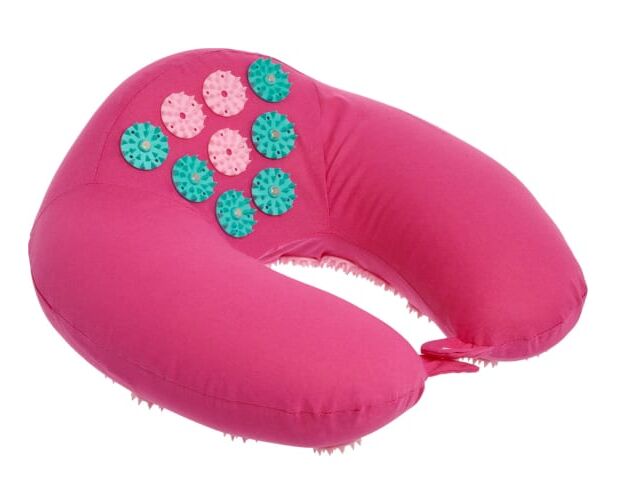 Массажная подушка Bradex KZ 0867 розовый/бирюзовый