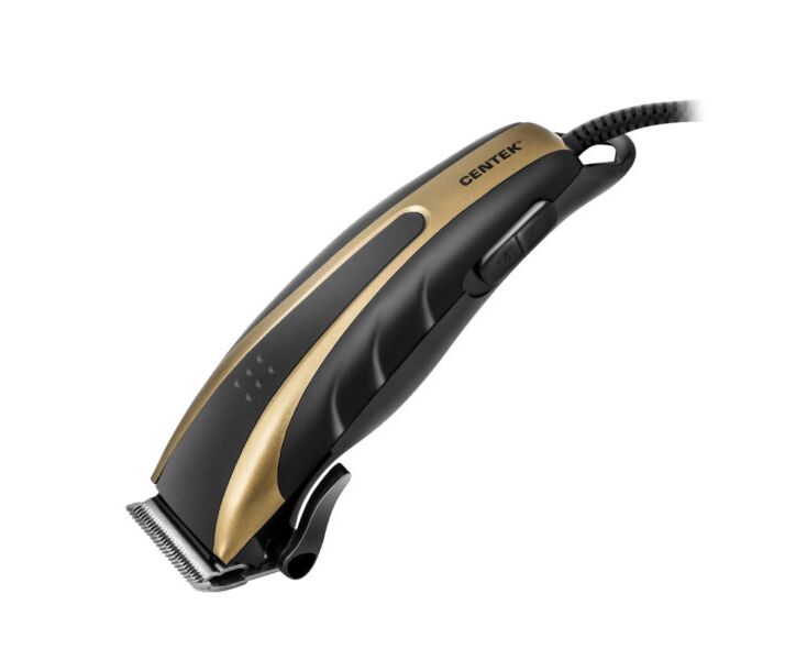 Машинка для стрижки Centek CT-2110 чёрный/золотой