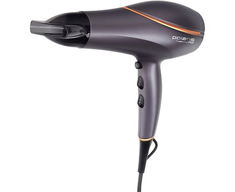 Фен POLARIS PHD 2290 Ti Tourmaline PROF Графитовый/Розовое золото