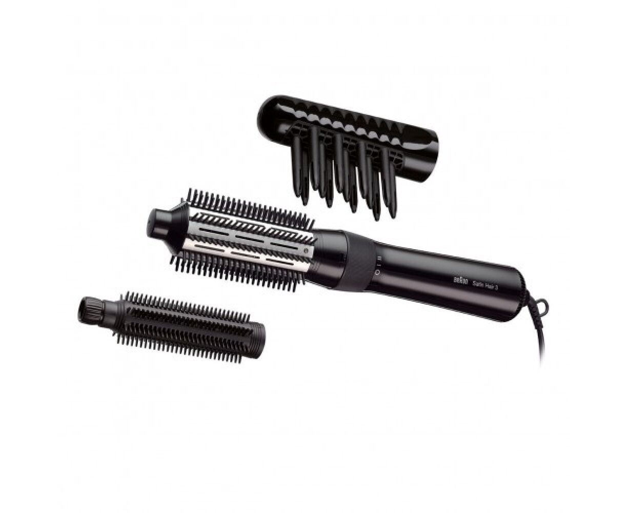 Фен-щетка Braun AS330 серебристый