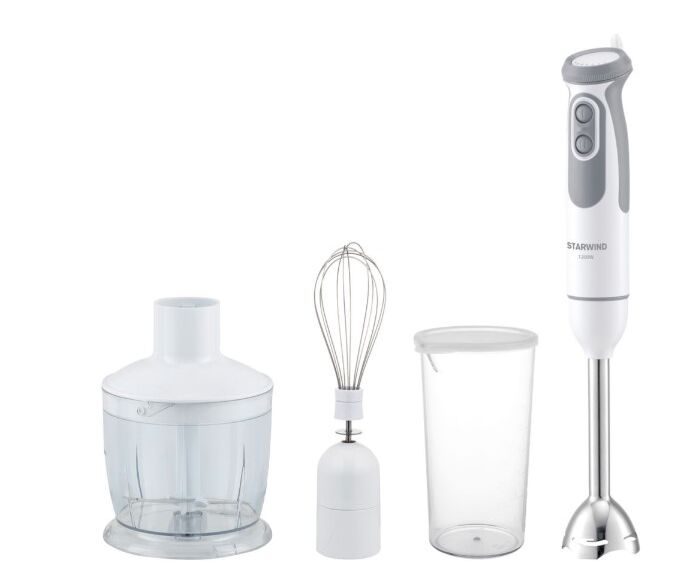 Блендер погружной Starwind SBP3242 1200 Вт белый/серый