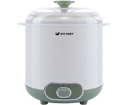 Йогуртница Kitfort KT-2005 белый/зеленый