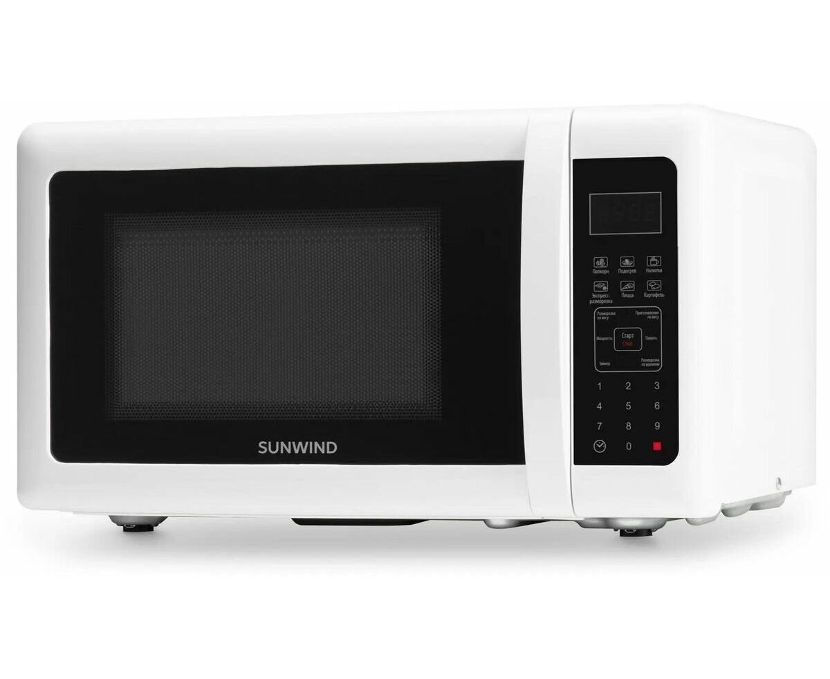 Микроволновая печь SUNWIND SUN-MW005 белый/черный 700 Вт, 20л