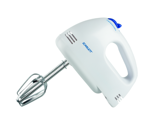 Миксер ручной Scarlett SC-HM40 S03 белый/синий