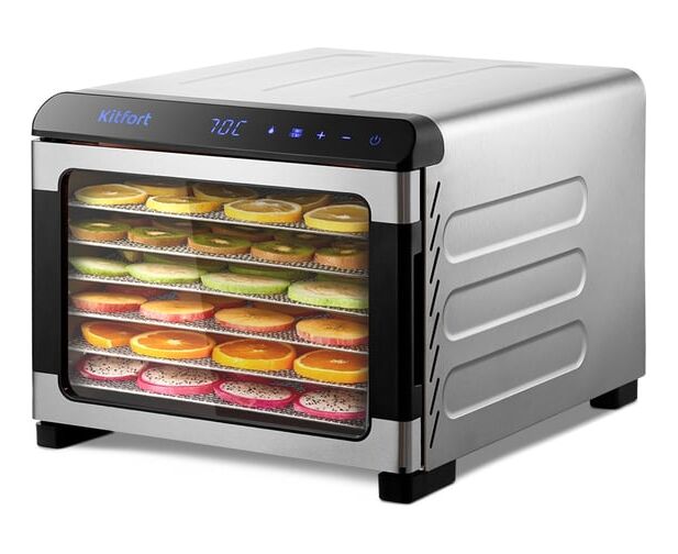 Сушилка для овощей и фруктов Kit Fort КТ-4931 нерж/черный