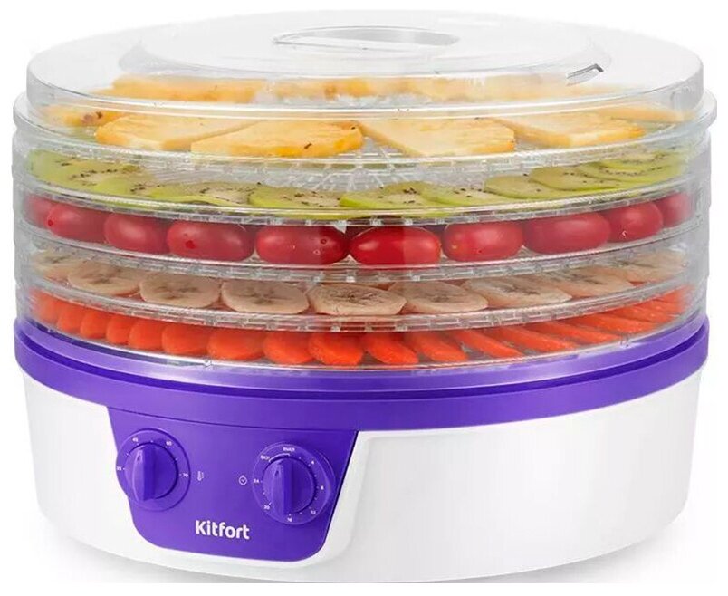 Сушка для фруктов и овощей Kitfort КТ-1935-1 5под белый