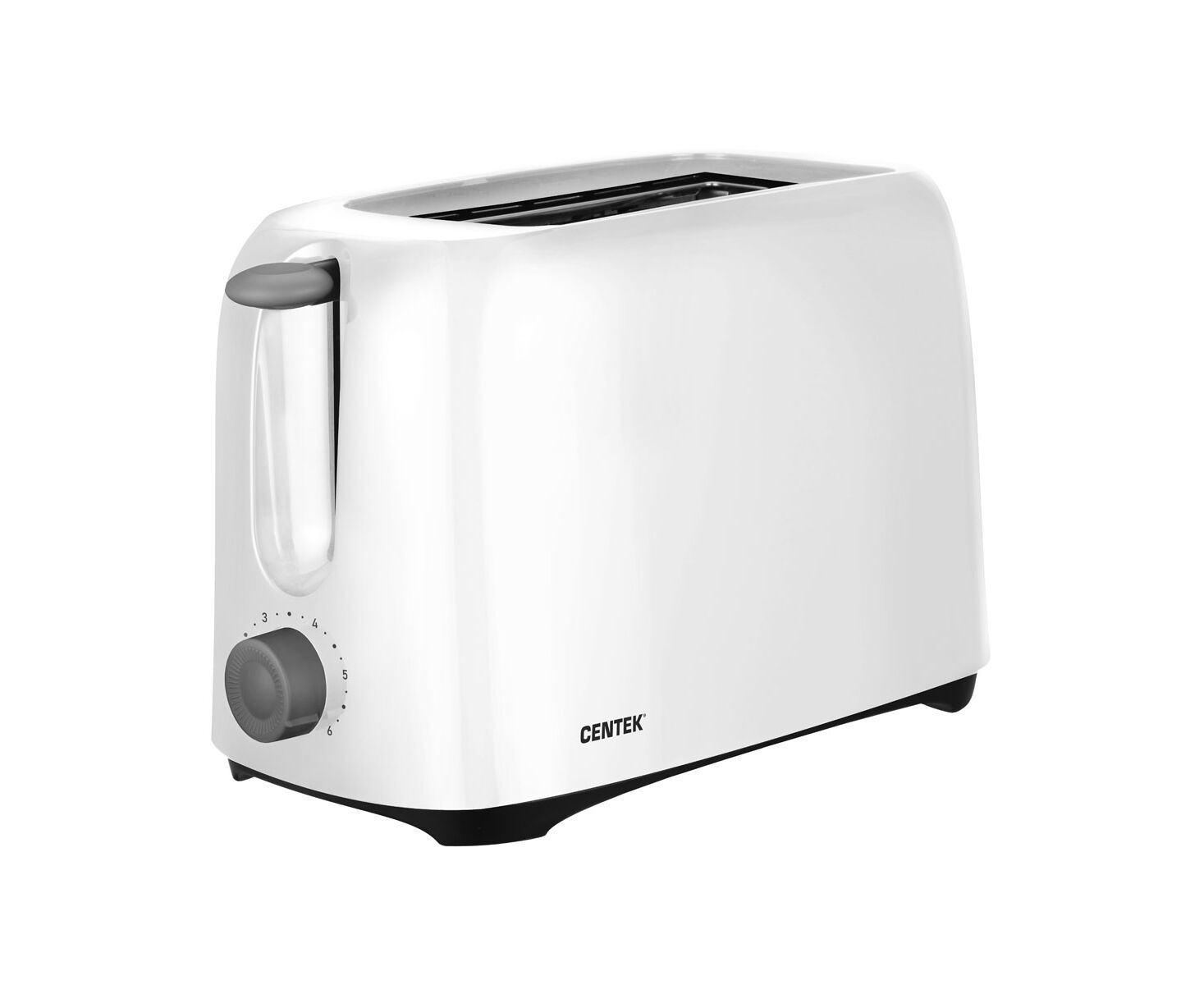 Тостер Centek СТ- 1425 (белый) 700 Вт. 6 уровней мощности. 2 тоста. выдвижной поддон для крошек