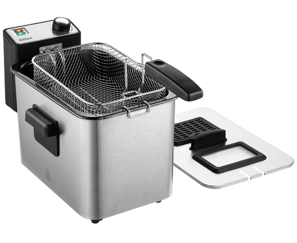 Фритюрница Kitfort КТ-4053 серебристый/черный